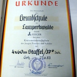 1953 Urkunden der Grundschule